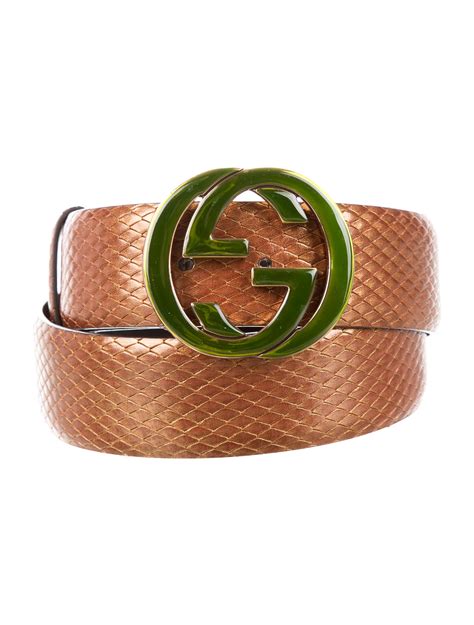 gucci tan belt ladies|snakeskin gucci belt.